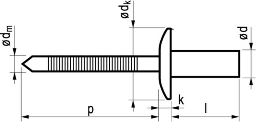 Masterfix POPNAG.GW 3.2X 8 126132081 500