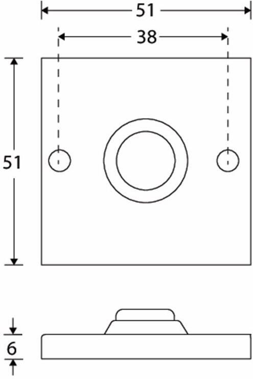 Mi Satori Deurbel vierkant MGO