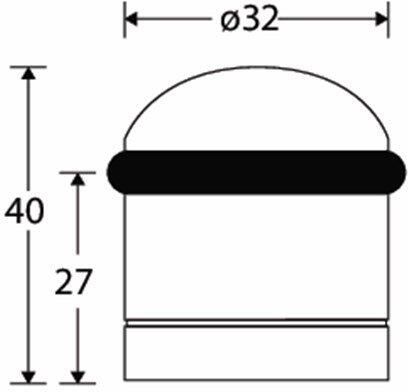 Mi Satori Deurbuffer cilinder 42mm MMNO