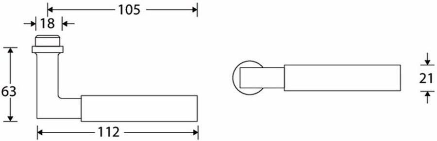 Mi Satori Deurkruk Bauhaus-Style MGC