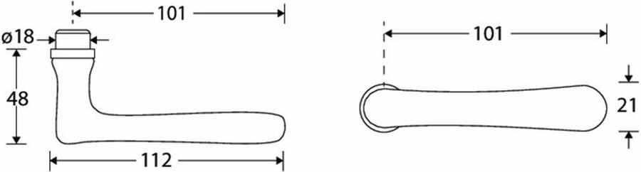 Mi Satori Deurkruk Linea MTO