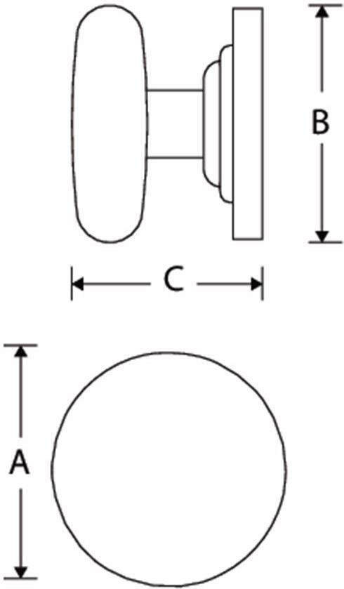 Mi Satori Meubelknop Elegant 45mm MAN