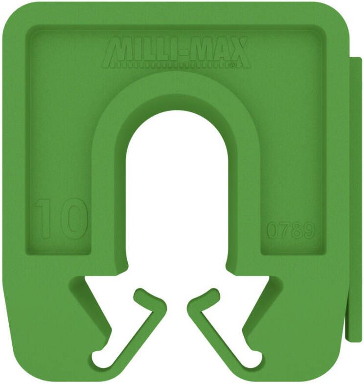 Milli-Max vulplaat 50x50x10mm groen (40st)