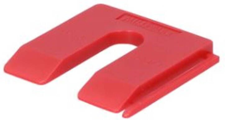 Milli-Max vulplaat 50x50x5mm rood (80st)