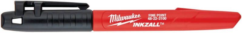 Milwaukee Inkzall merkstift permanent fijne punt zwart