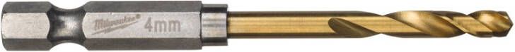 Milwaukee Shockwave metaalboor HSS-G Ti. 4mm (2st)