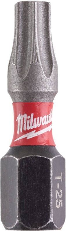 Milwaukee Shockwave schroefbit lang 25mm Torx TX25 (2st)