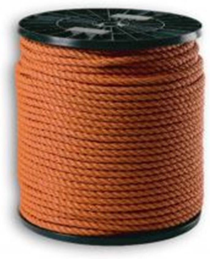 Muller touw Koord polypropyleen oranje 12mm (100mtr)