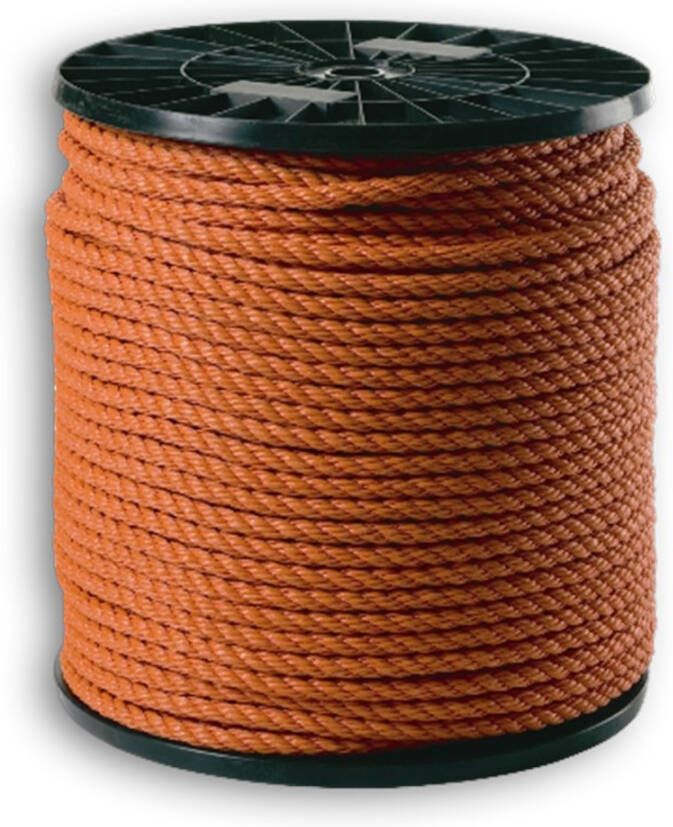 Muller touw Koord polypropyleen oranje 10mm (100mtr)