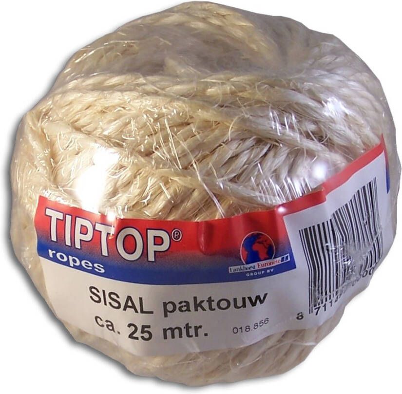 Muller touw Sisal paktouw 2 draads (250gr = circa 60mtr)