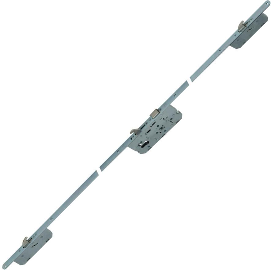 Nemef 4926 Veiligheidsmeerpuntssluiting | krukbediend | SKG*** | DM65mm | PC72mm | voorplaat staal verzinkt 24x2170mm rechthoekigDM| DR 1+3 2+4 - Foto 2