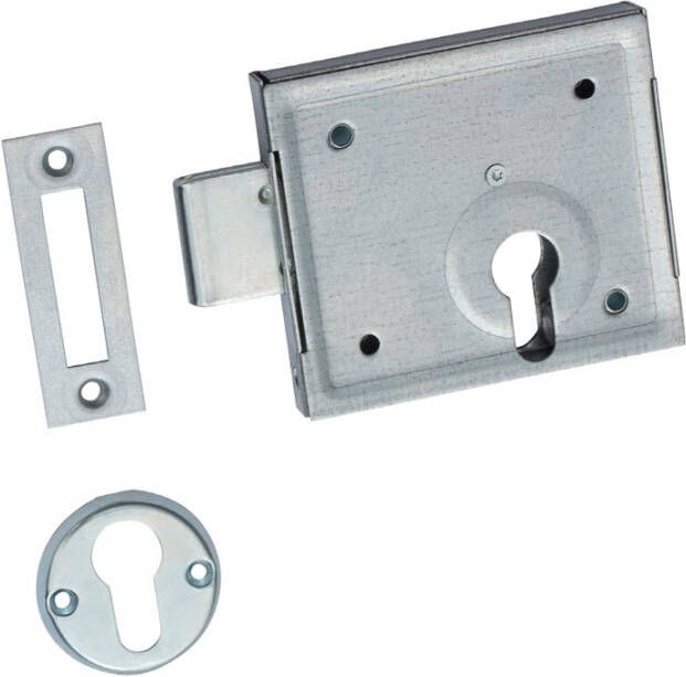 Nemef 99 Oplegslot | DM60mm | slotkast staal verzinkt 88x100mm | staal verzinkte nachtschoot | sluitplaat P 99 12 | DR 1+2+3+4 9009911600
