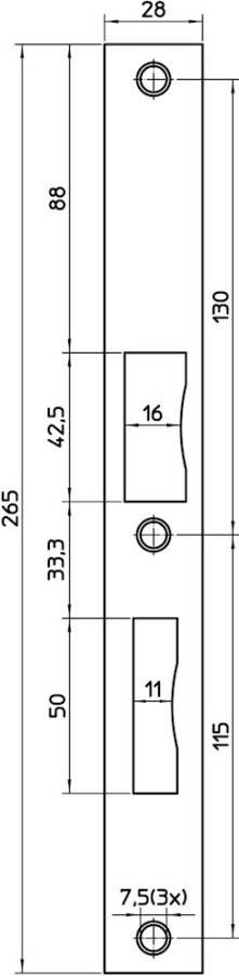 Nemef sluitplaat US666 12 vz reh