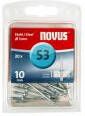 Novus Blindklinknagel S3 X 10mm Staal S3 | 20 stuks 045-0034