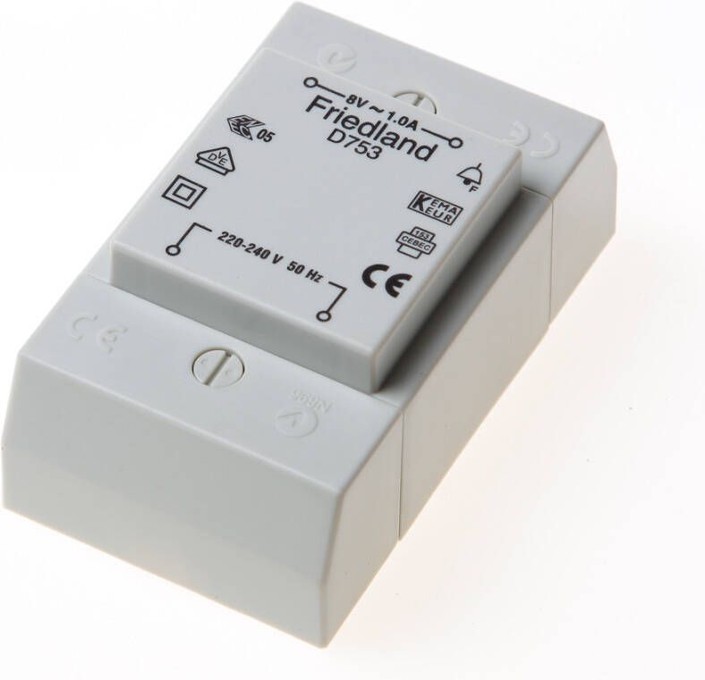 Onbekend Beltrafo gong D753 8v 1a