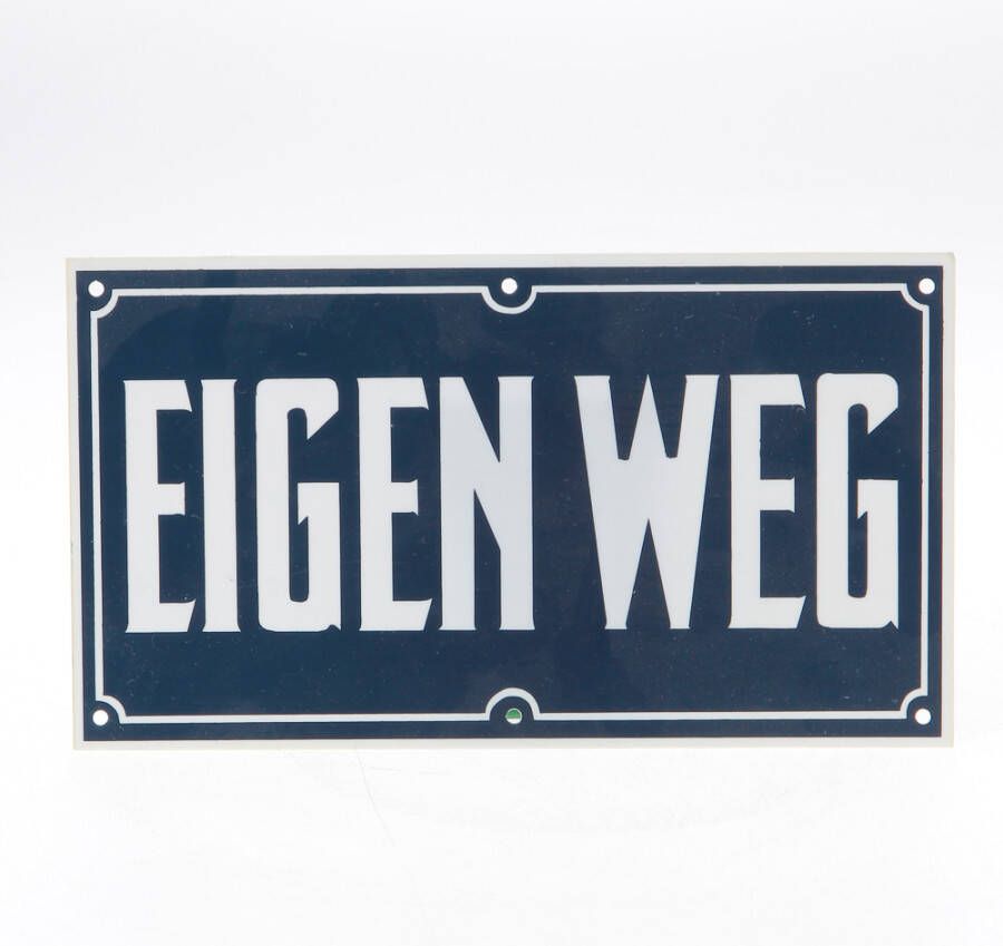 Onbekend Bord pvc "eigen weg"