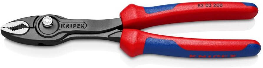 Knipex Frontgrijptang | lengte 200 mm | gepolijst meercomponenten mantels | zwart gefosfateerd | 1 stuk 82 02 200 82 02 200