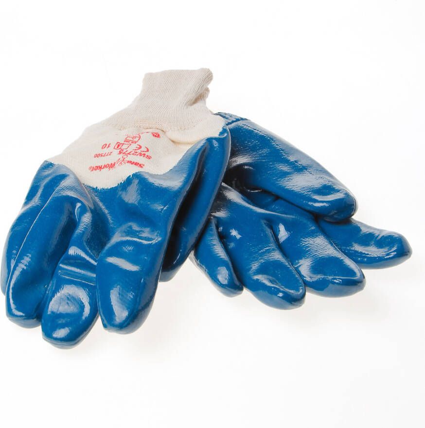 Onbekend Handschoen latex nitrile blauw