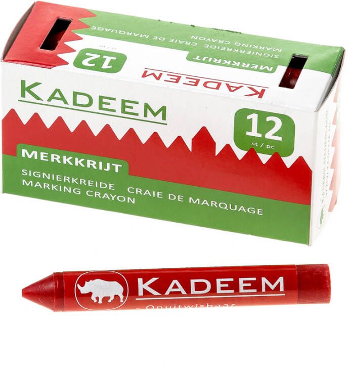 Onbekend Kadeem merkkrijt 13mm rood(12)