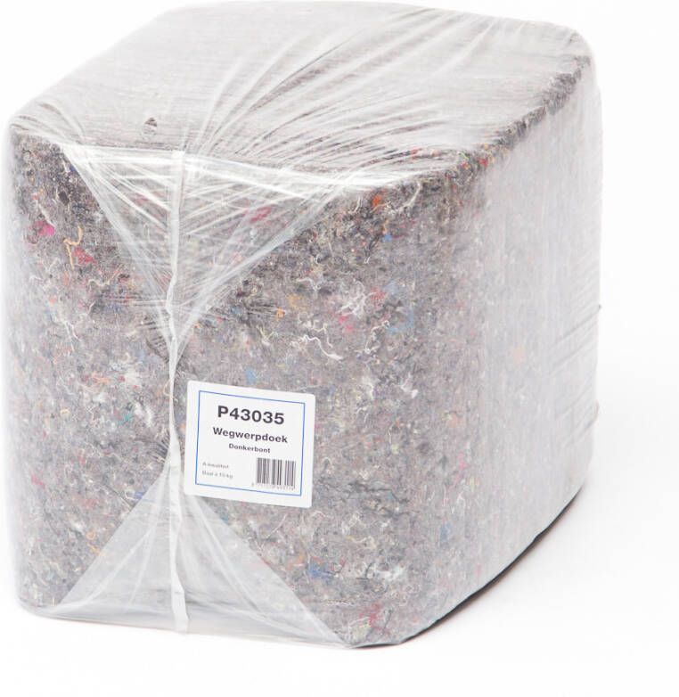 Onbekend Poetsdoeken grys gemolton.10kg