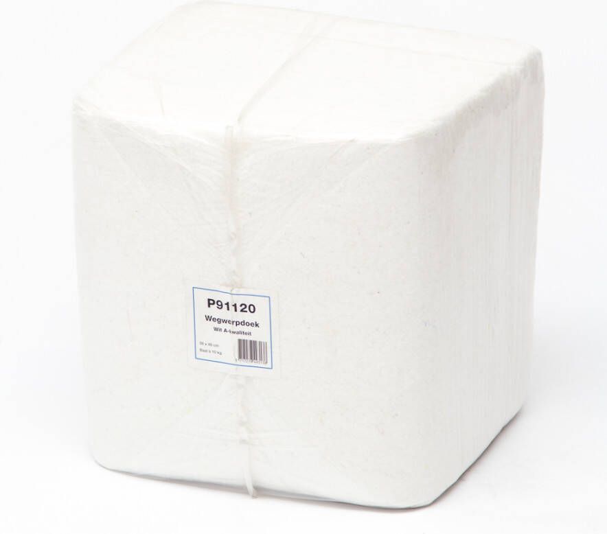 Onbekend Poetsdoeken witgemolton.10kg