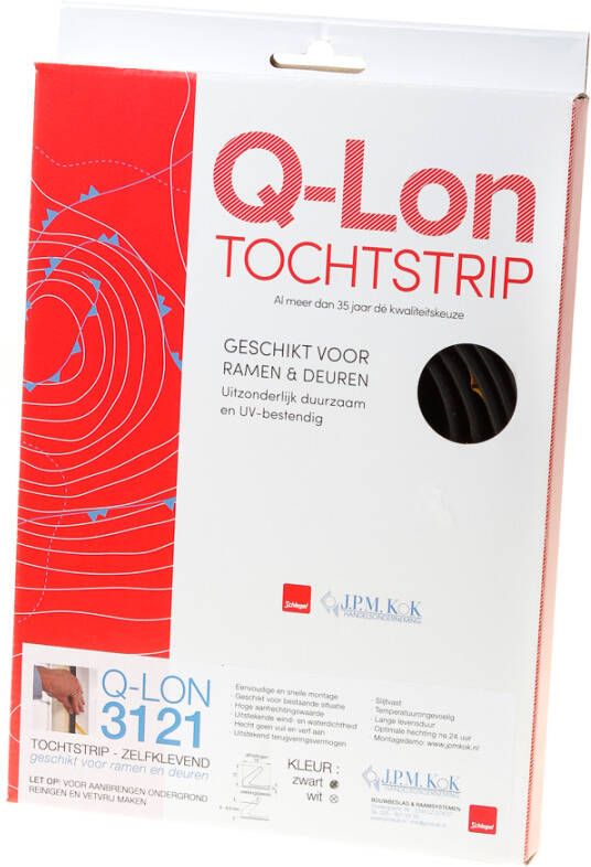 Onbekend Q-lon kader 3121 zwart zelfkl.(7mtr)