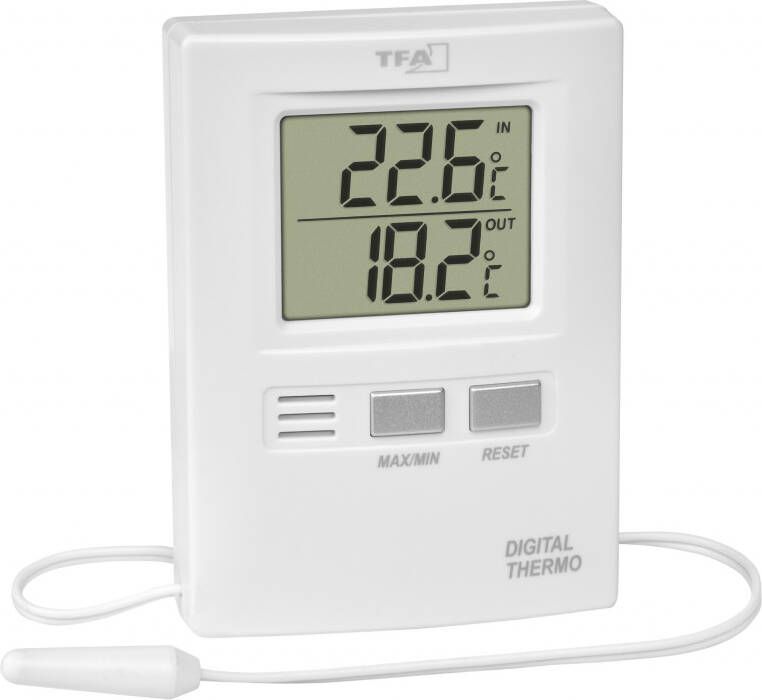 Onbekend Thermometer meetbereik buiten -50 tot 70 graden C binnen -10 tot 60 grad. C H85