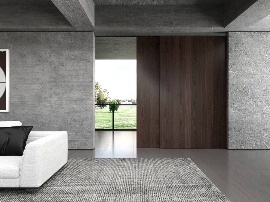 OPK Spaceship schuifdeursysteem 2050mm dubbele softclose onzichtbare bevestiging plafondmontage max. 160kg