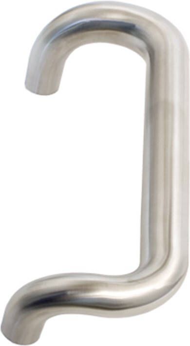 Oxloc deurgreep gebogen gatdeel 32x332mm 610 rvs ma