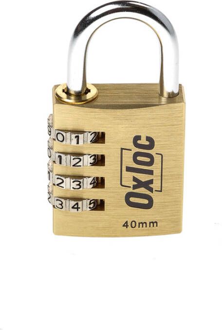 Oxloc Hangcijferslot 4-cijf. mess.40mm