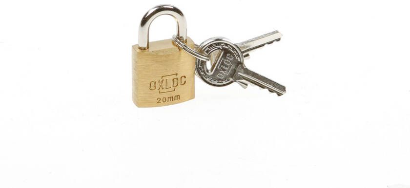 Oxloc Hangslot messing 20mm kd20