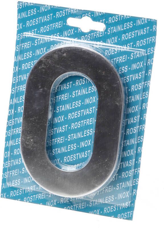 Oxloc Huiscijfer rvs 120mm nr 0