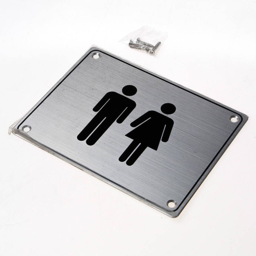 Oxloc *Pictogram rvs 170x130 toiletgroep