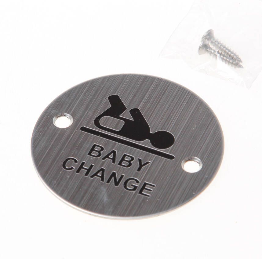 Oxloc *Pictogram rvs Ø76mm babyroom