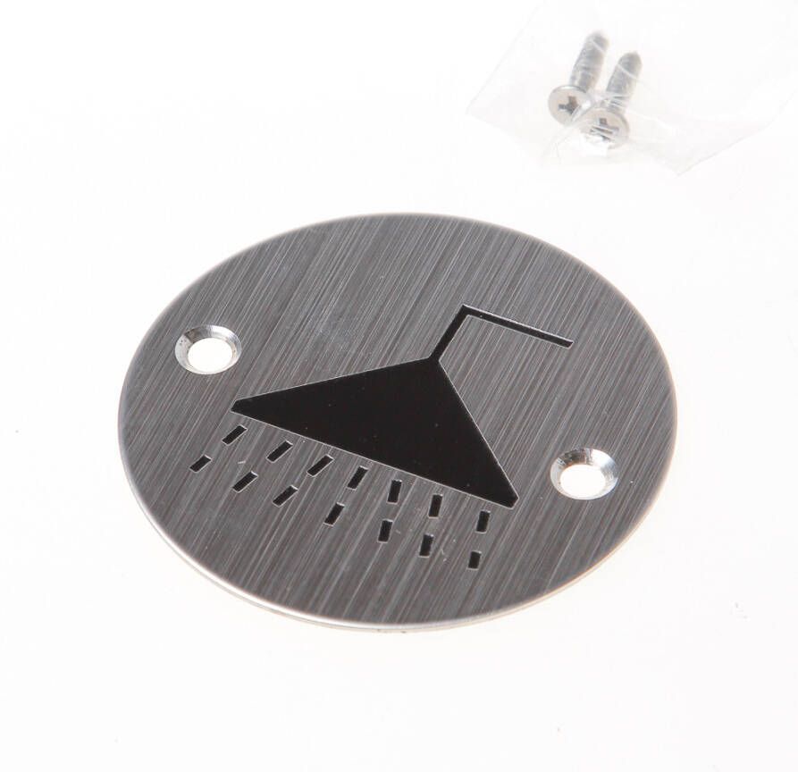 Oxloc *Pictogram rvs Ø76mm doucheruimte