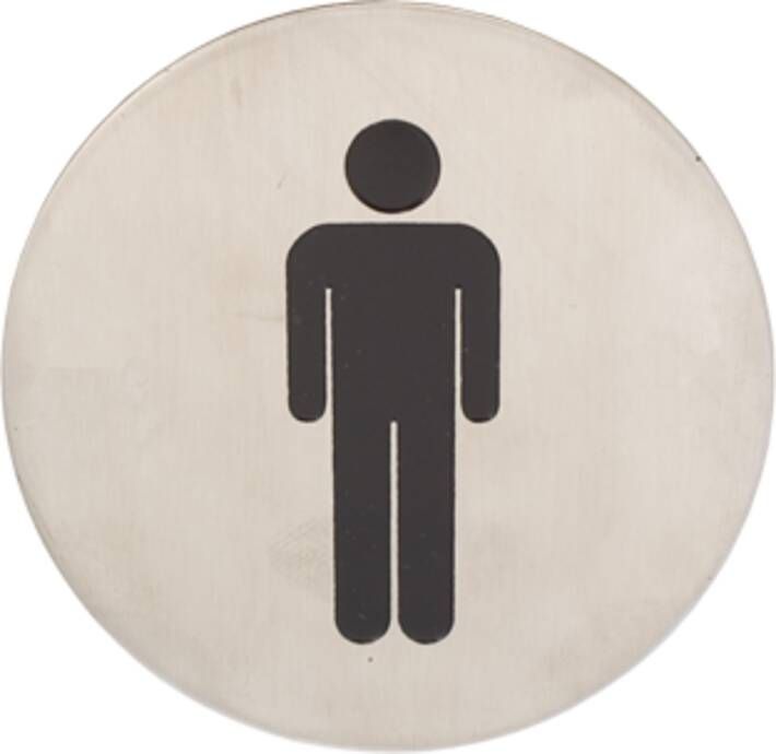 Oxloc *Pictogram rvs heren 76mm