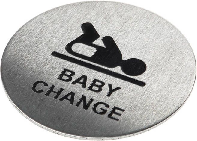 Oxloc Pictogram rvs zelfkl. 75mm babykamer