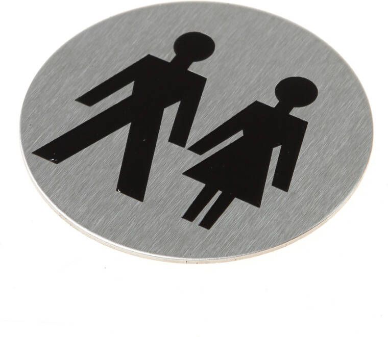 Oxloc Pictogram rvs zelfkl. Dames Heren