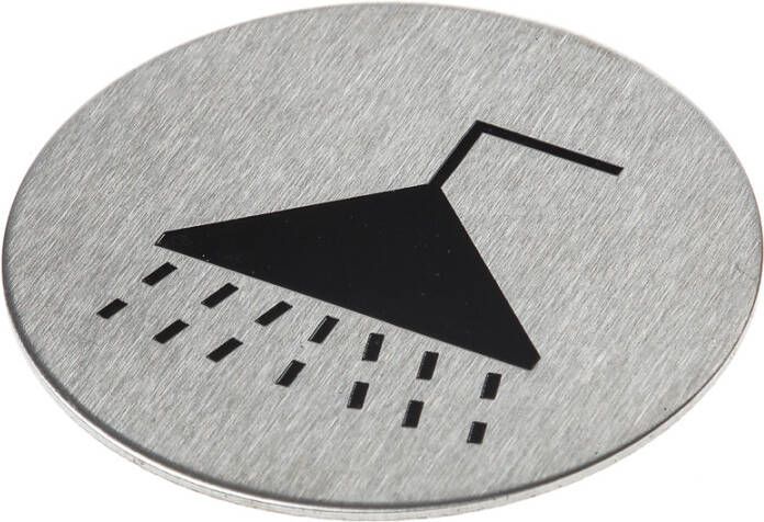 Oxloc Pictogram rvs zelfkl. douche