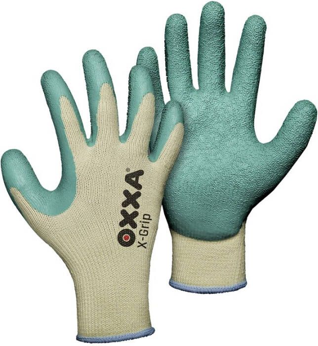 Oxxa X-Grip Werkhandschoen Geel Groen 10 15100010