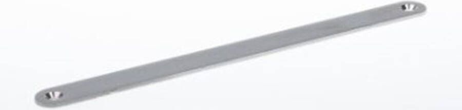 P & e Voorplaat blind afgerond 235x20x3mm rvs