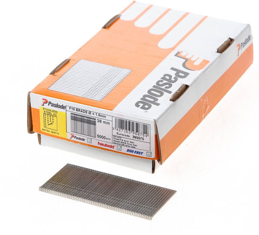 Paslode Afwerkbrads f16 rvs a2 1.60x38