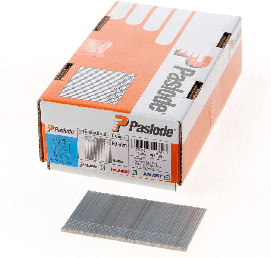 Paslode Afwerkbrads f16 verzinkt 1.6x50