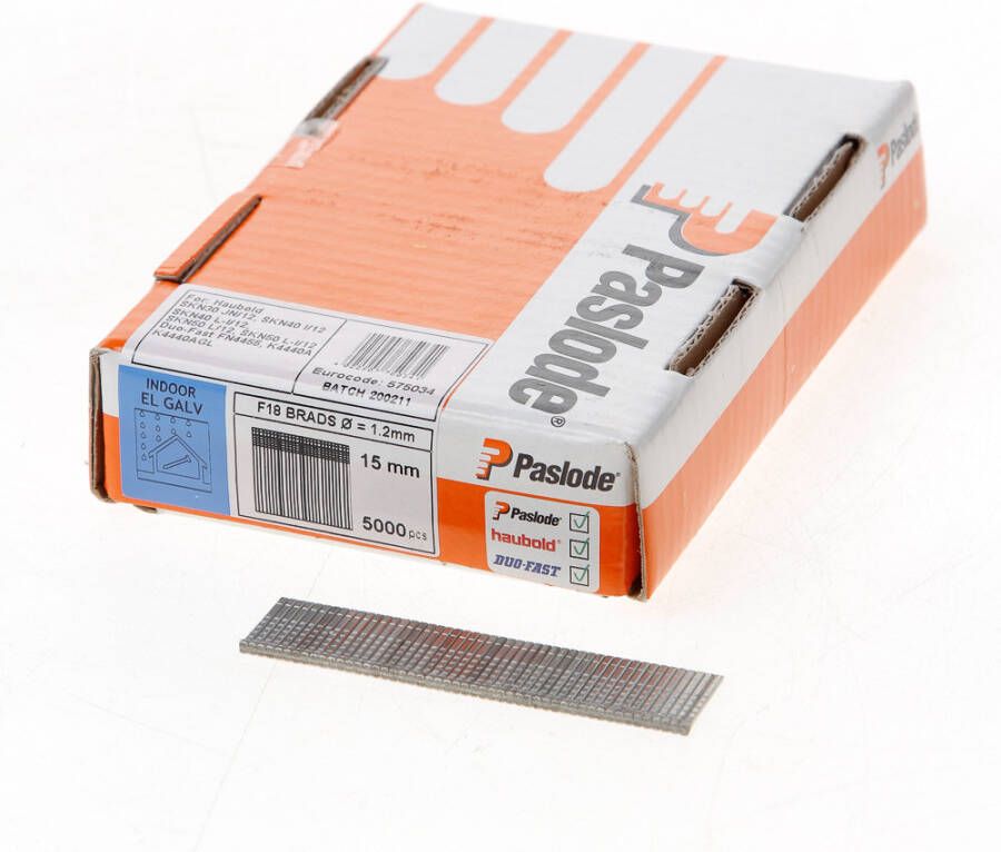 Paslode Afwerkbrads f18 verzinkt 1.2x16