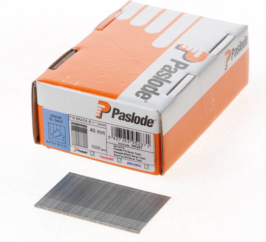 Paslode Afwerkbrads f18 verzinkt 1.2x40
