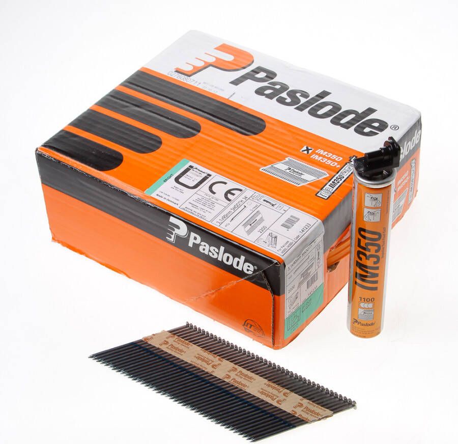 Paslode Nagels+gas im350 2.8x63glad bl.3300st