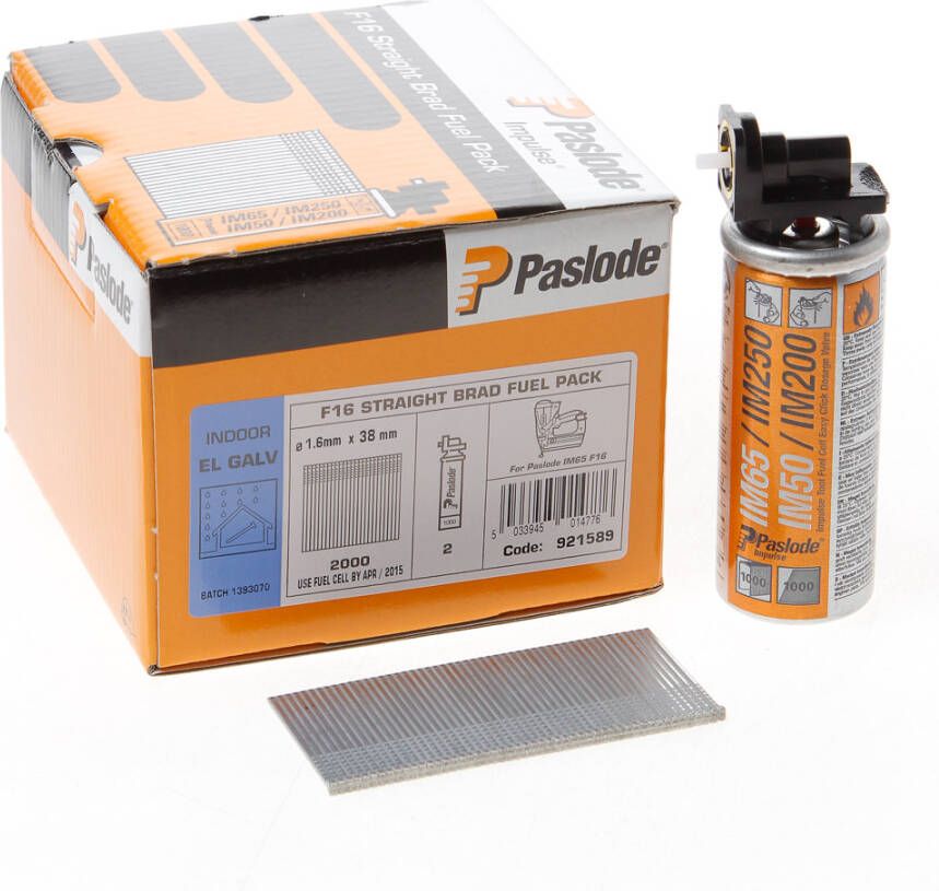 Paslode Nagels+gas im65 f16 38mm vz.2000st