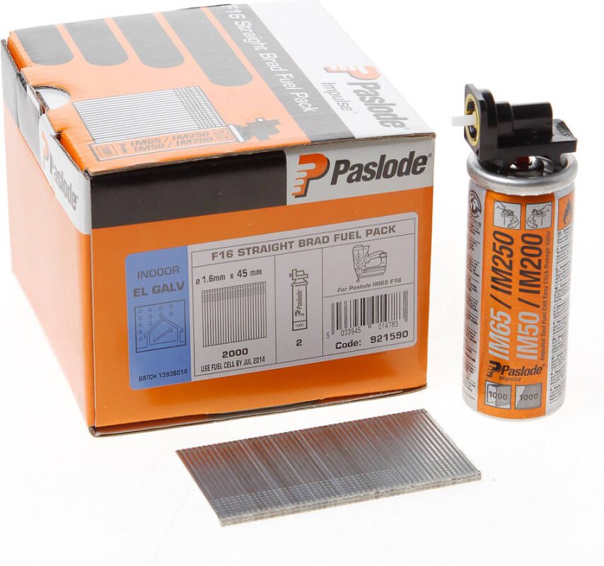 Paslode Nagels+gas im65 f16 45mm vz.2000st