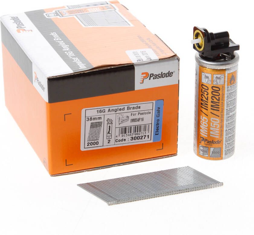 Paslode Nagels+gas im65af16 38mm vz.2000st