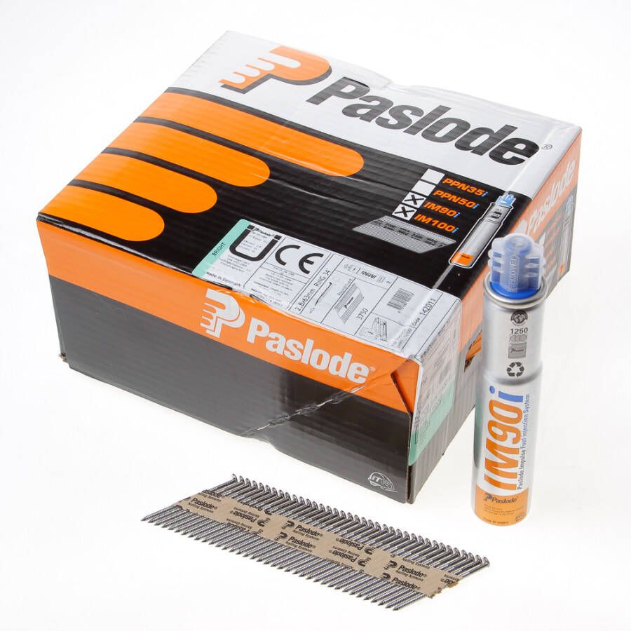 Paslode Nagels+gas im90i 2.8x63ring bl.3750st